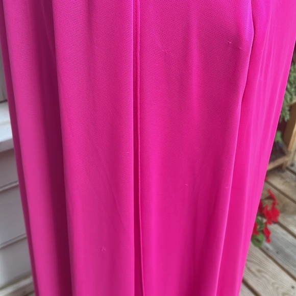 Hailey by Adrianne Papell One Shoulder Pink Dress size 4 - Picture 15 of 16